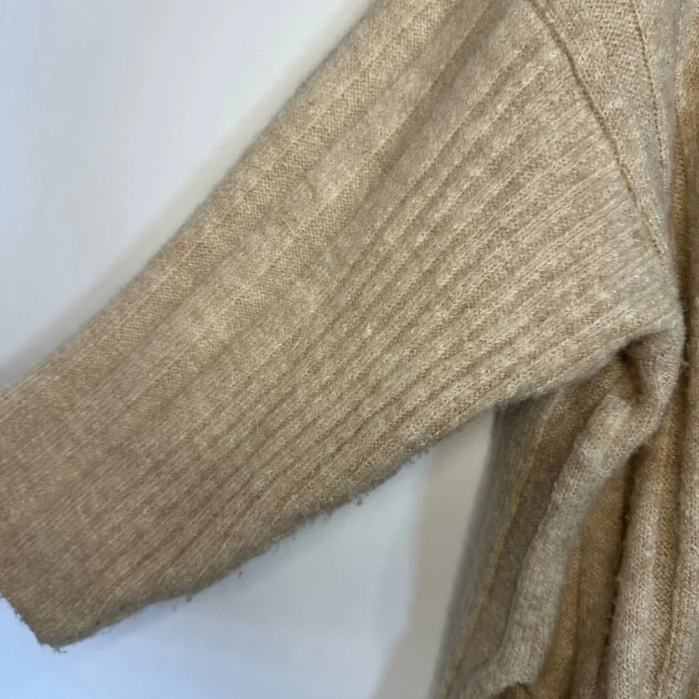 TopShop Oversized Ribbed Open Cardigan with Pockets - Picture 7 of 13